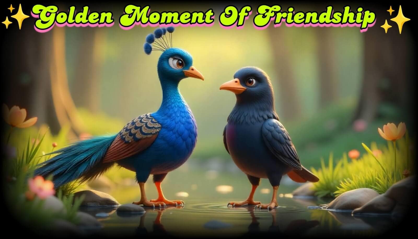 ✨The Golden Moment of Friendship🦚🐦 ✨The Golden Moment of Friendship🦚🐦