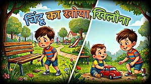 चिंटू का खोया खिलौना 🚗 | Hindi Moral Story for Kids