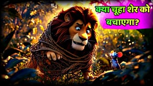 शेर और चूहा की कहानी | Hindi Moral Story for Kids | सीख देने वाली कहानी