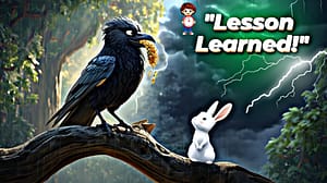 Crow and Rabbit Story – The Hardworking Crow and the Carefree Rabbit