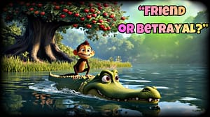 The Monkey and the Crocodile Story ππ | Kids Moral Story in English