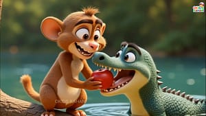 चतुर बंदर और मगरमच्छ की कहानी 🐒🐊 | Chalak Bandar aur Magarmach Hindi Moral Story