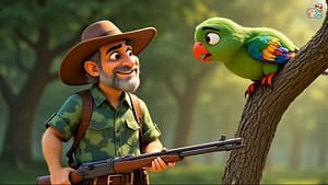 The Parrot and the Ant Story in English | Short Moral Story for Kids