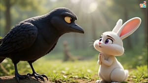 Crow and Rabbit Story – The Hardworking Crow and the Carefree Rabbit