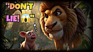 Pig and Lion Story – A Moral Story About Lying and Trust