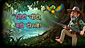 तोता और चींटी की कहानी | सच्ची दोस्ती की प्रेरणादायक कहानी