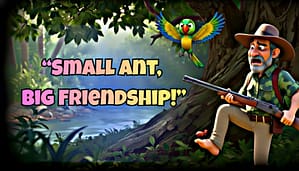 The Parrot and the Ant Story in English | Short Moral Story for Kids